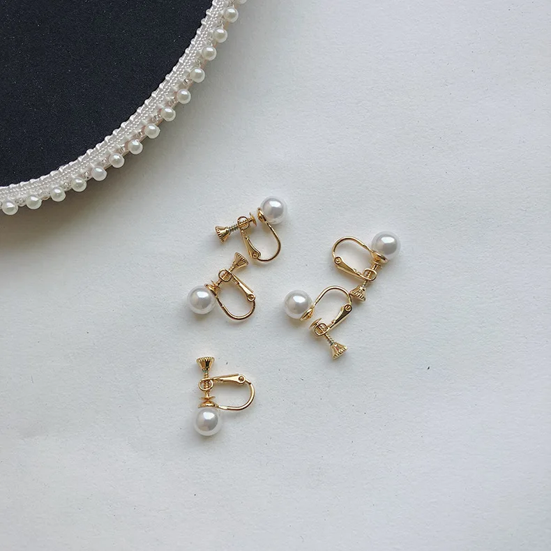 

Pearl Pure Copper Clip-on Accessories wu er dong Clip-on Not to Hurt the Ears And Easy to Wear Spiral Clip-on