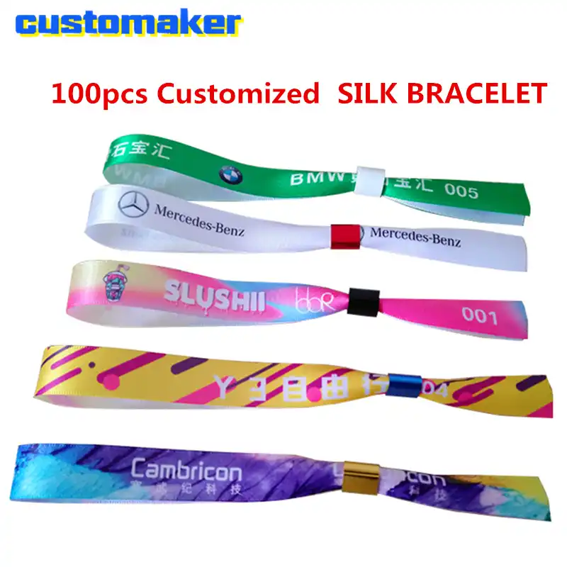 100pcs custom logo tyvek wristband for events party printing tyvek ...