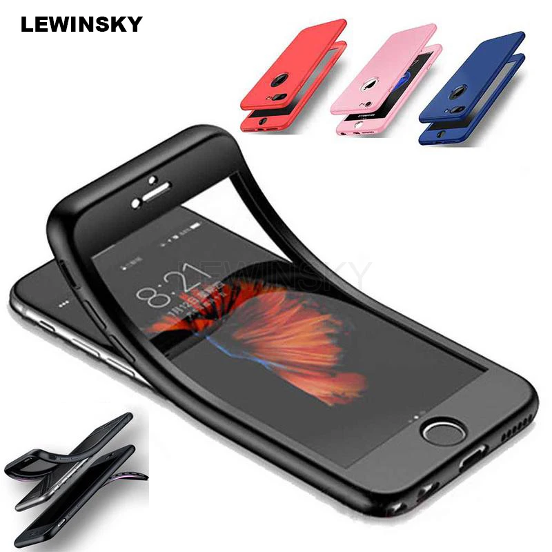 

Case For iPhone 7 8 6 S 6S Plus 360 Full Cover Protection Back Cases Soft Silicone Phone Case For iPhone X XR XS MAX 5 S 5S SE