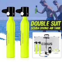 6 in 1 500ml Diving System Mini Scuba Cylinder Scuba Oxygen Reserve Air Tank Pump Aluminum Box Snorkeling Diving Equipment Set 6 in 1 500ml Diving System Mini Scuba Cylinder Scuba Oxygen Reserve Air Tank Pump Aluminum Box Snorkeling Diving Equipment Set