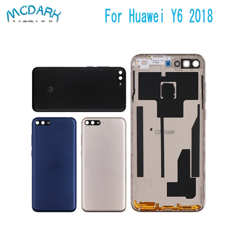 Задняя крышка батарейного отсека 5 7 дюйма для Huawei Y6 /Y6 Prime 2018 детали корпуса задняя
