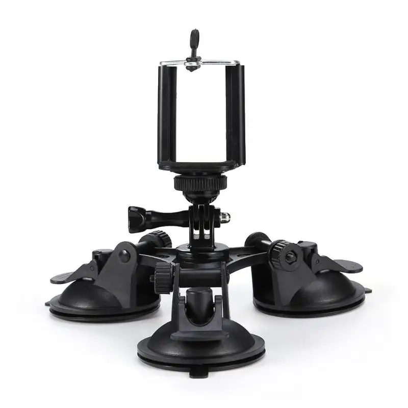

Car Windshield Mount Cell Phone Holder Bracket Triple Suckers Cup Stands
