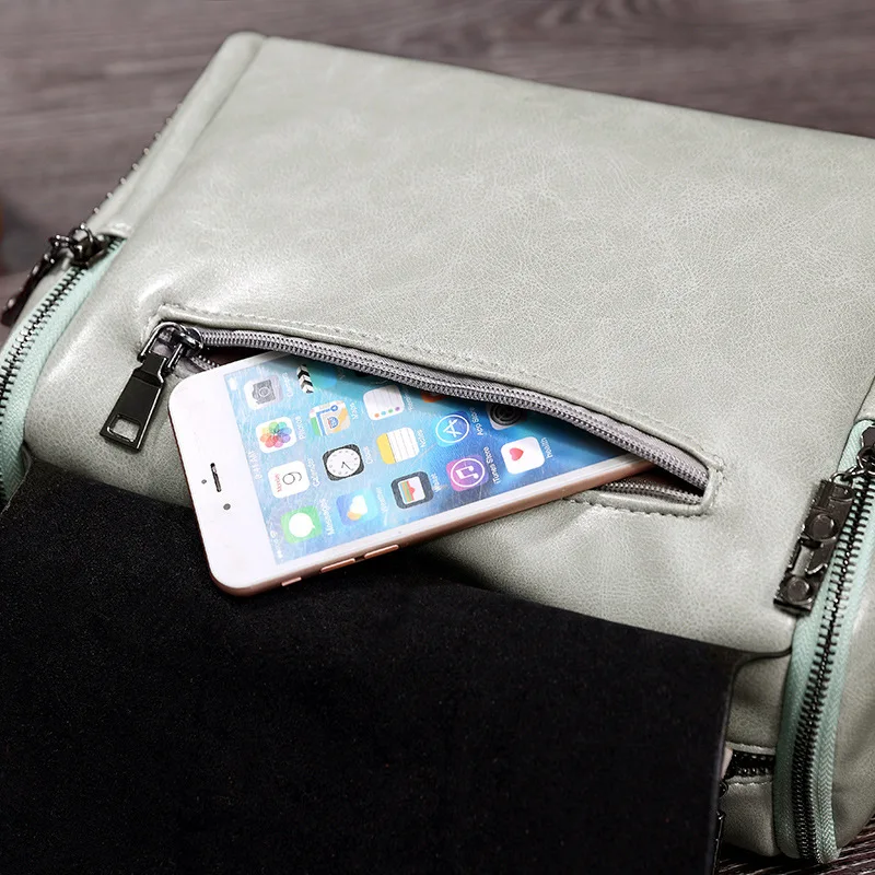 LUYO Vintage Boston remache cuero genuino Bolsos de lujo Bolsos de mensajero de Mujer bolso de hombro de diseñador Mujer bolso de mano LUYO Vintage Boston remache cuero genuino Bolsos de lujo Bolsos de mensajero de Mujer bolso de hombro de diseñador Mujer bolso de mano