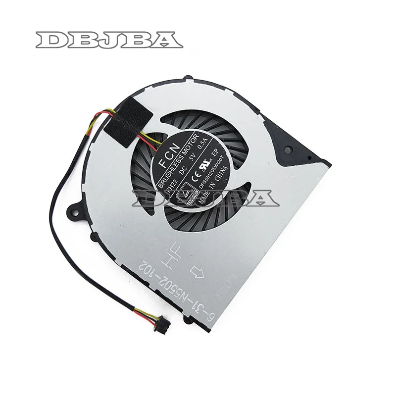 Фото Новый вентилятор ЦП для Clevo W350DW F57 m510D1 F57 F57-D5R D1 D1T D2 D3 D2R 6-31-N5502-102 Вентилятор охлаждения процессора DFS551205WQ0T FH22 №2