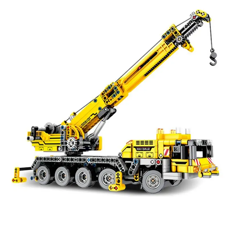

34 Cm Technic Engineering Lifting Crane Building Blocks Compatible Technic Truck Construction Brick Toys For Children