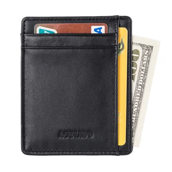 

AGBIADD Slim Wallet RFID Front Pocket Wallet Minimalist Secure Thin Credit Card Holder B564-50
