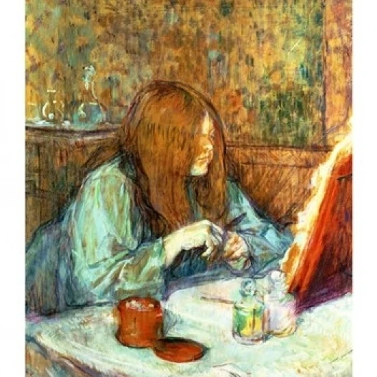 Мадам пупул в ее туалете 1898 плакат печать Анри де Тулуза Lautrec (18x24)|Таблички и