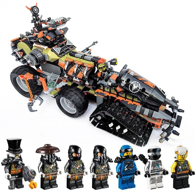 

Ninjagoed Series Heavy dragon truck Building Blocks Children's Christmas gifts Compatible Legoingly Ninjagoed Dieselnaut 70654