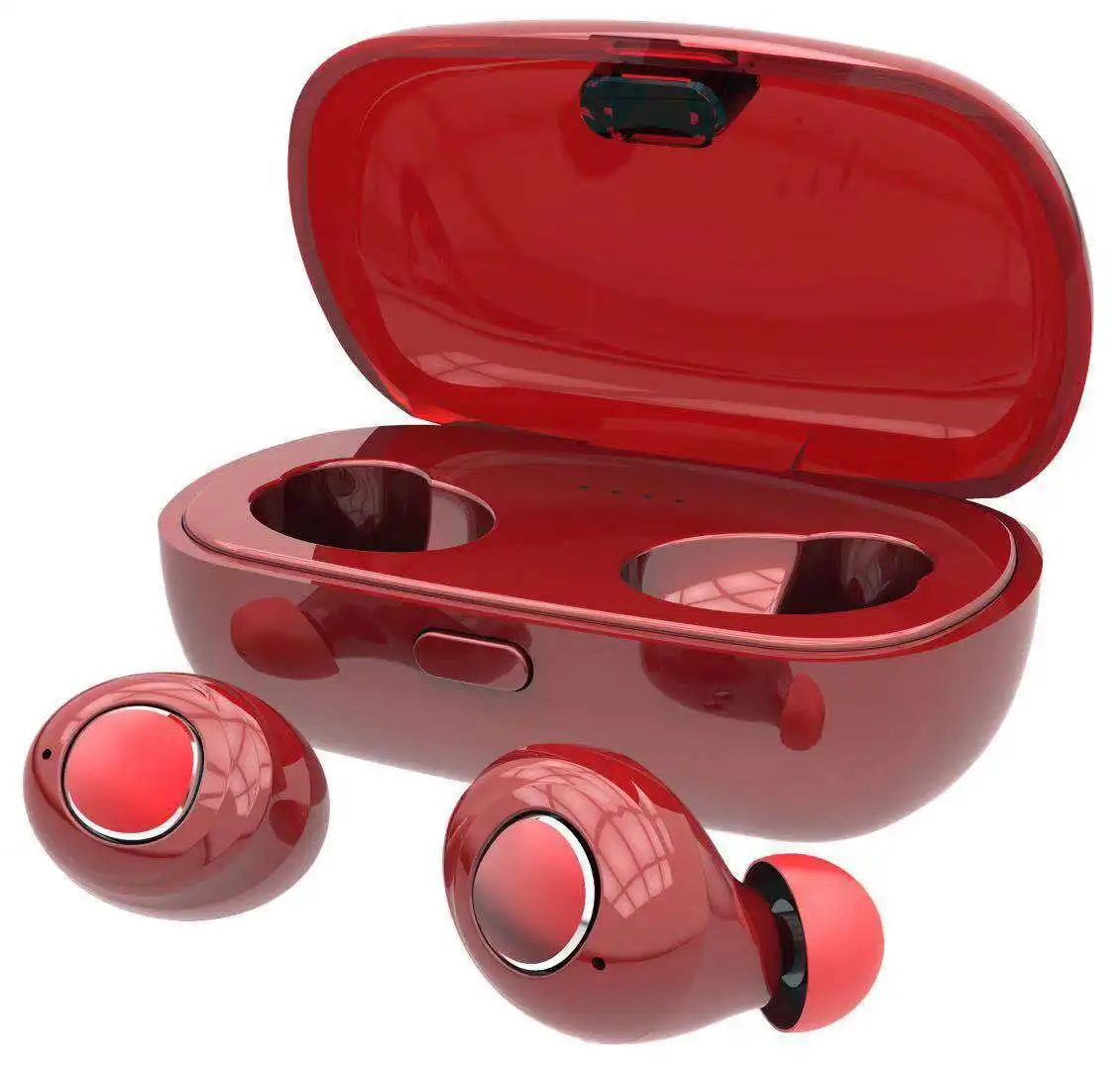 TWS True Stereo Wireless Earbud Mini Bluetooth Earphones Portable Waterproof Handfree Headset with Charging Box for Smart Phone
