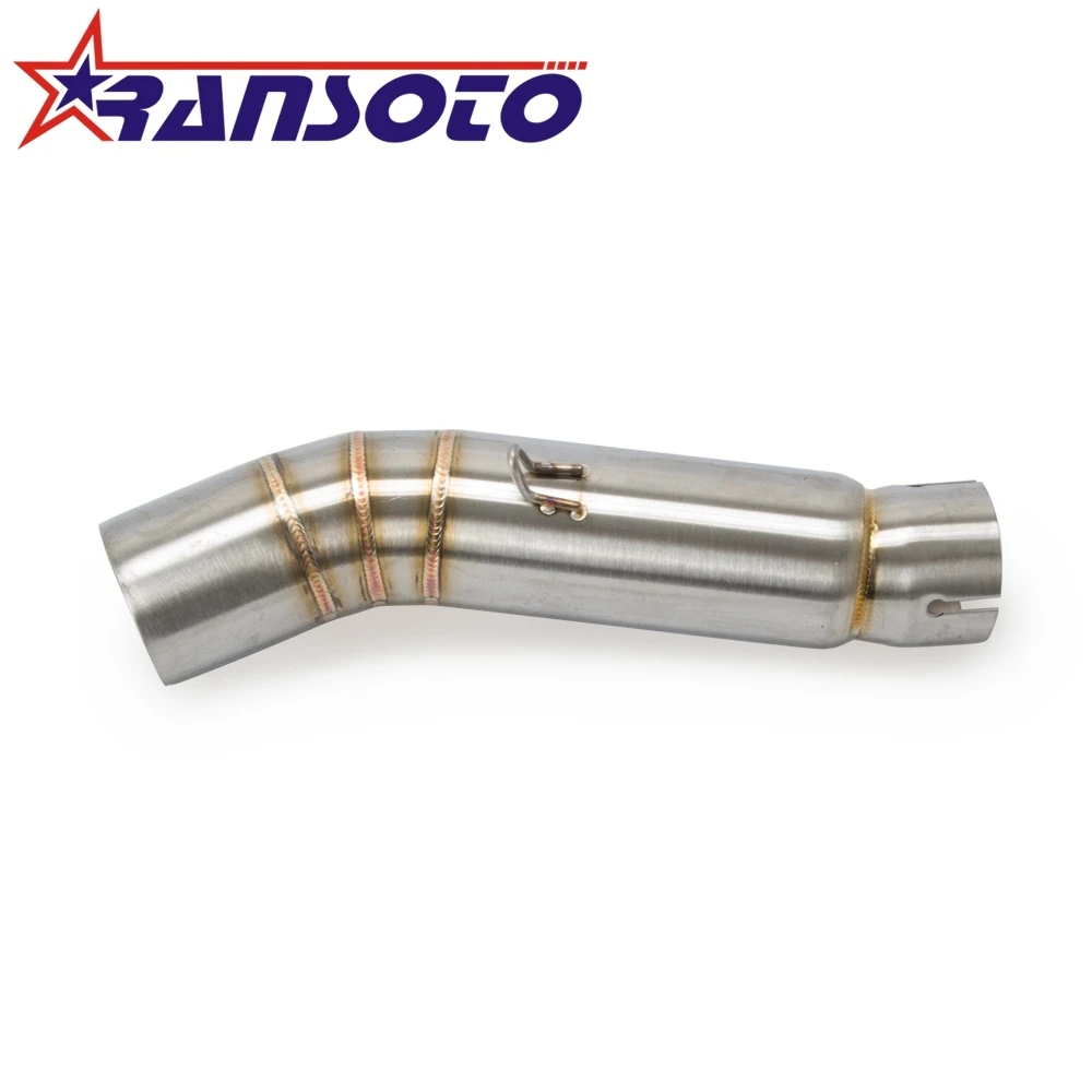 

RANSOTO Motorcycle Exhaust Middle Pipe Link Pipe for HONDA CB400F CB500F CBR400 500R 2013-2015,CB400X 500X 2013-2016