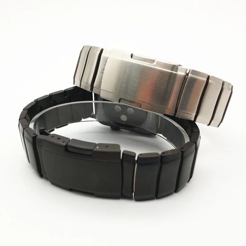 AKGLEADER Newest Solid Metal Steel Band For Apple Watch Series 4 iWatch High Quality Watchband For Apple Watch 3 2 1 Wrist Strap