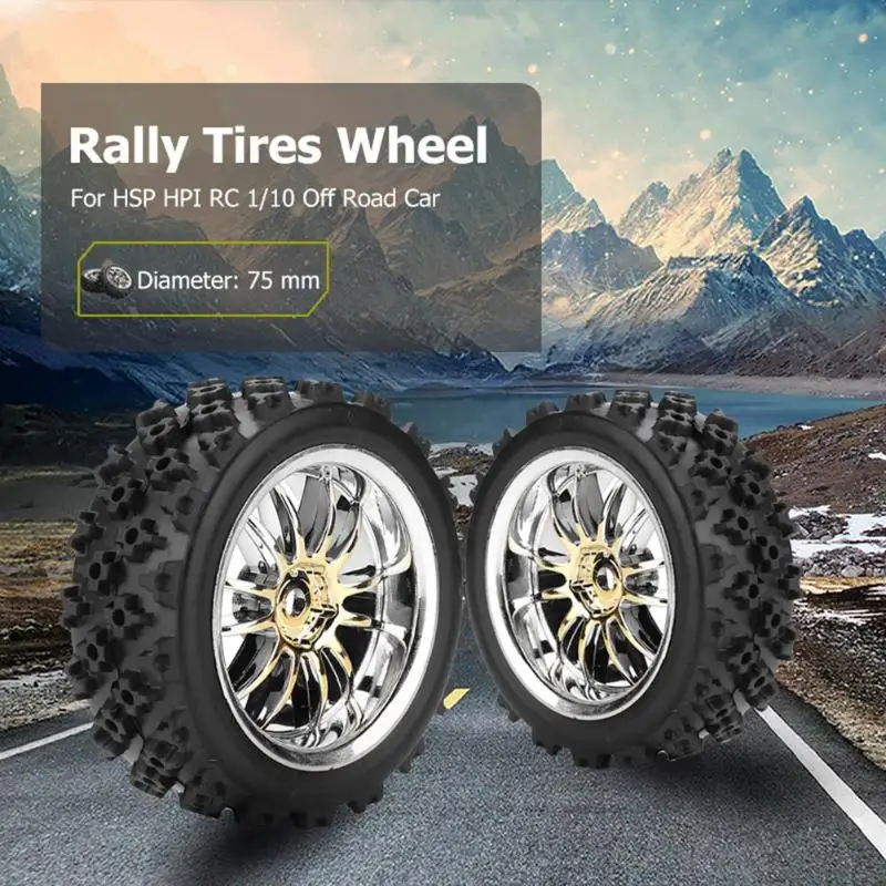 

4pcs/set Star Rubber Rally Tires Wheel for HSP for HPI RC 1/10 Off Road Car Vehicle RC Cars Wheels Accessories Toys for Children