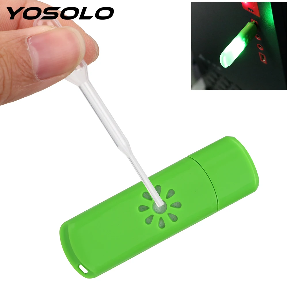 

YOSOLO Air Freshener Aroma Essential Oil Humidifier without Essential Oil USB LED Car Aromatherapy Diffuser Auto Decoration