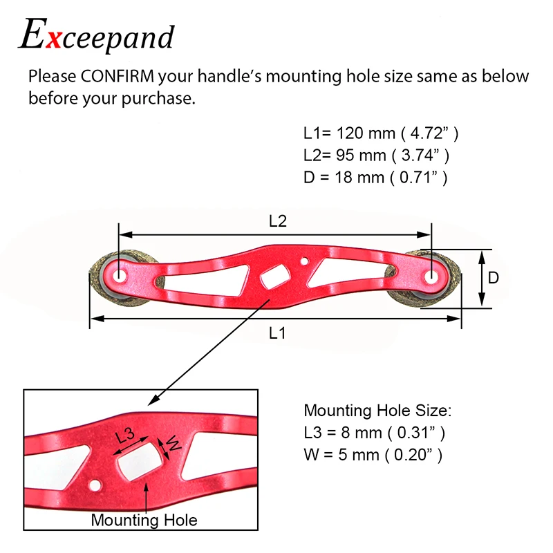 Exceepand Rubber Cork Knobs Red Fishing Reel Handle for Abu Garcia Daiwa Baitcasting Reel Exceepand Rubber Cork Knobs Red Fishing Reel Handle for Abu Garcia Daiwa Baitcasting Reel