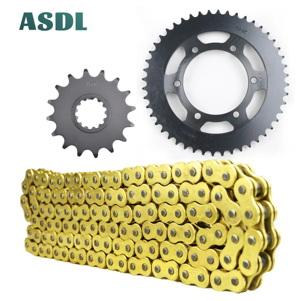 

525 16T 48T Motorcycle motor Best Transmission Drive Chain and front rear sprocket set for YAMAHA FZ-09 2014 2015 2016