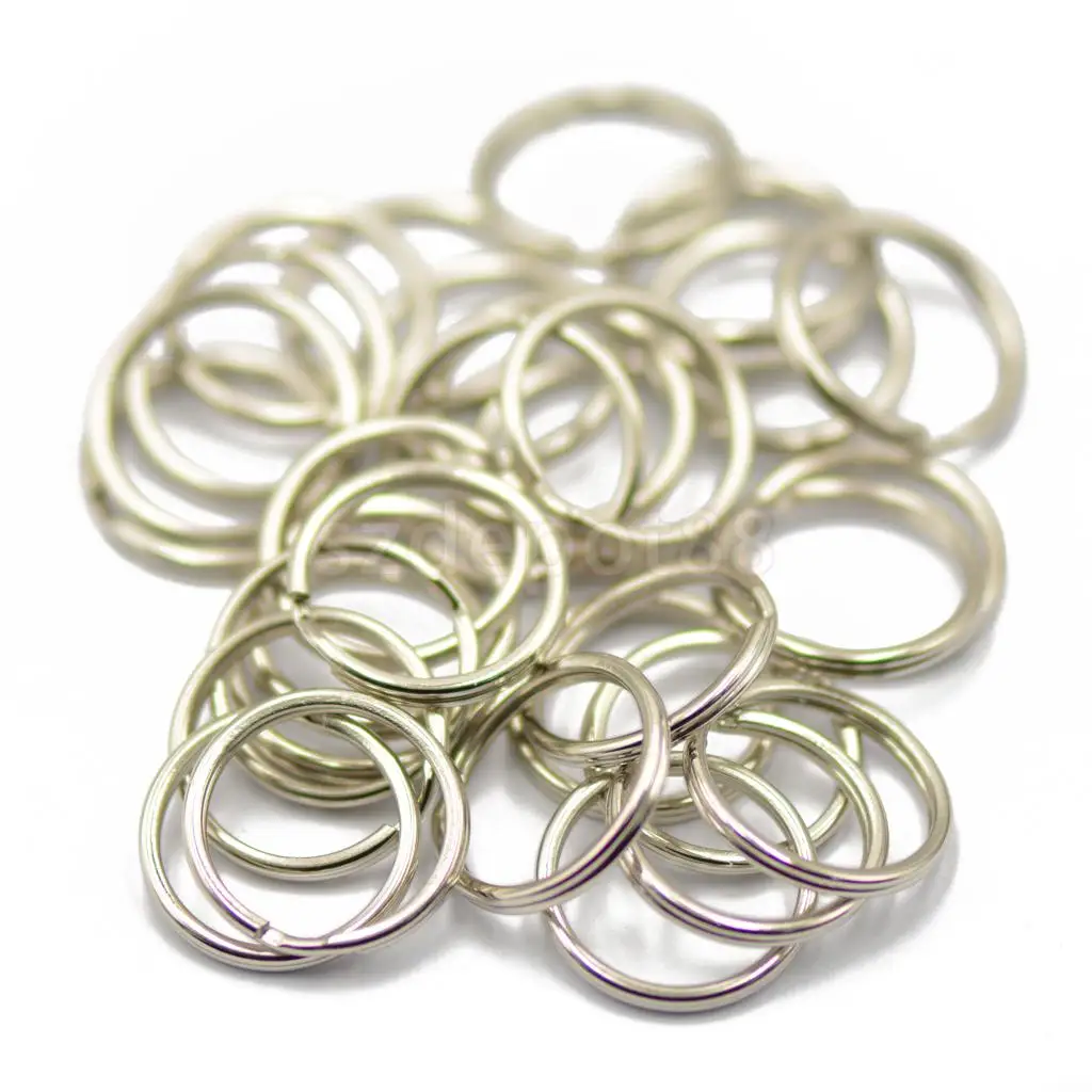 

50pcs Silver Split Key Rings 1.2 x 18mm