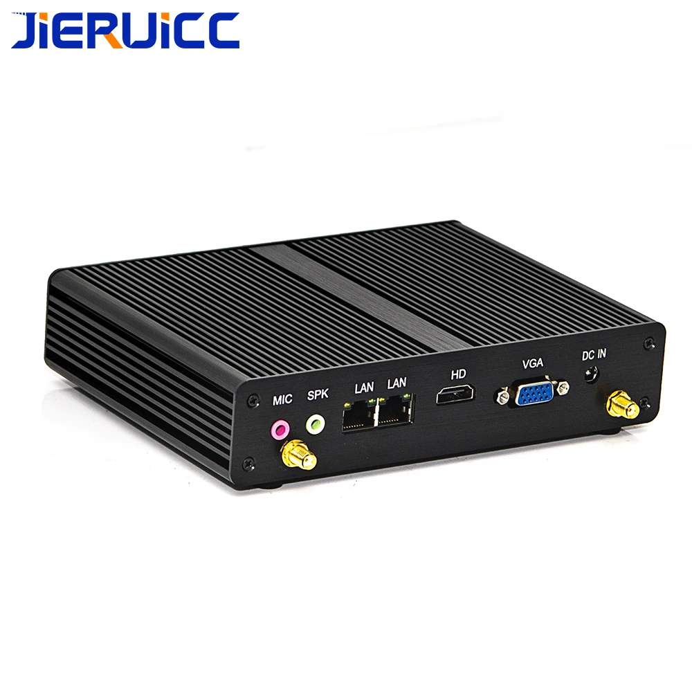

dual lan mini FANLESS MINI PC X86Quad-core dual lan dual com rs232 mini pc 2 gigabit lan 1000Mbps industrial pc for factory use