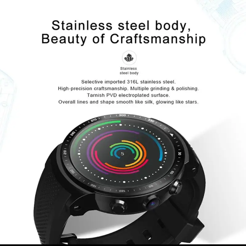 Zeblaze 1.53inch Thor PRO 3G GPS Smartwatch Android 5.1 MTK6580 1.0GHz 1GB+16GB Smart Watch BT 4.0 Wearable Devices Smart Watch