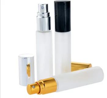 

200pcs hot Frosted Glass 10ml 1/3oz Spray Empty Bottle fragrant liquid Fine mist pump Perfume Atomizer Refillable by DHL