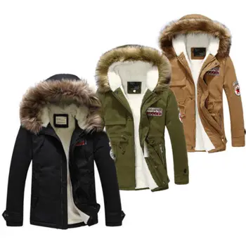 

New Winter Men Womens Coat Thicken Warm Outwear Parka Hooded Fur Collar Jacket Thick Pockets Outwear Fashion Coats