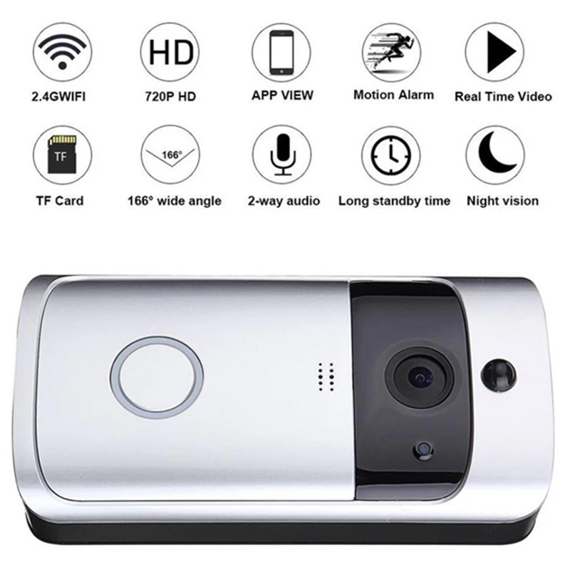 

Visual Doorbell Chime Wifi Universal Plug-In Chime Smart Doorbell Receiver For Smart Wireless WiFi Security DoorBell