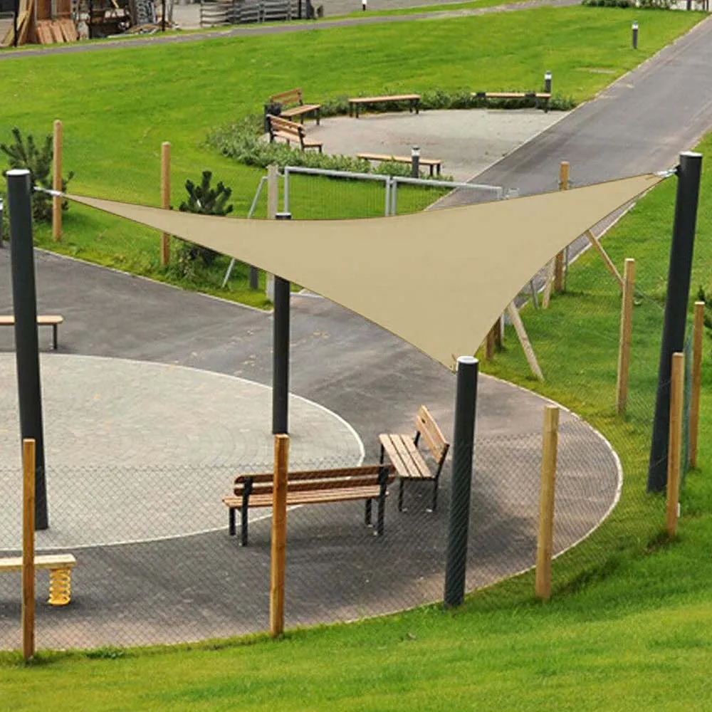 

3*3m 3.6*3.6m 5*5m Outdoor Sun Shade Triangle Sun Shelter Canopy Garden Patio Pool Shade Sail Awning Camping Picnic Tent 3