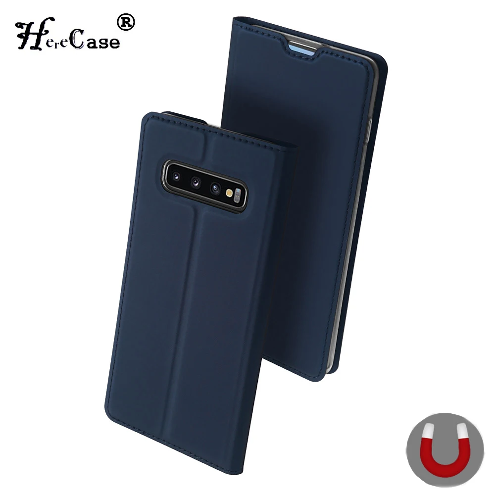 

Magnetism Flip For Samsung A8 Case Leather Cover For Samsung A6 Plus 2018 Plain Protection Phone Cases For Galaxy A10 M20 S10 A7