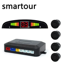 Smartour Viecar Car LED Parking Sensor Kit 4 Sensors 22mm Backlight Display Reverse Backup Radar Monitor System 12V 