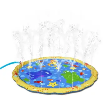 

1m PVC Water Spray Pad Cushion Inflatable Water Sprinkling Mat Beach Sand Toys 0.25mm Thickening Durable Pads for Kids Gifts