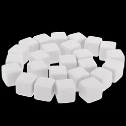 10 шт. 16 мм квадратный пустой белый глянцевый кубики поддержка для записи игральные кости игральные кубики