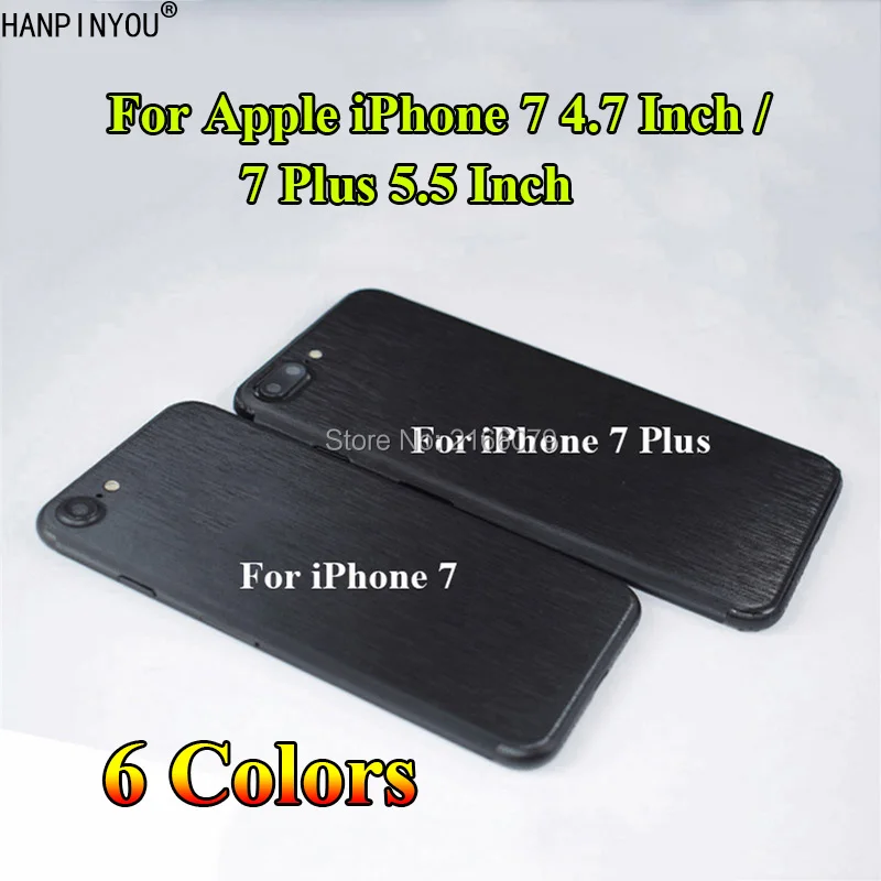Для Apple iPhone 7 4 &quot/7 Plus 5 5&quot + задняя крышка матовая металлическая наклейка защитная