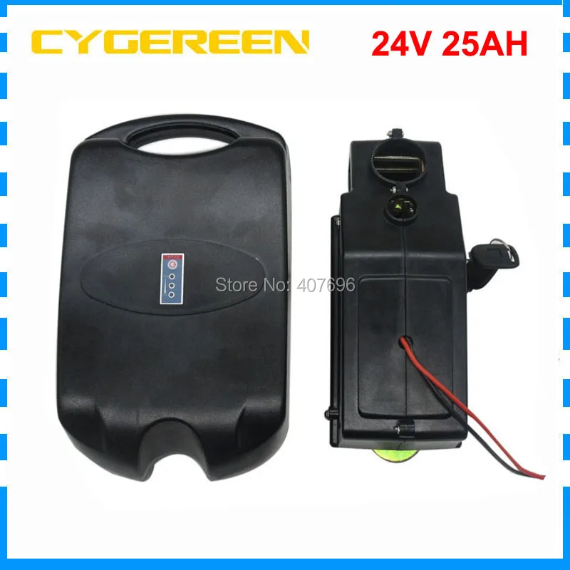 

24V 25AH lithium ion scooter battery 350W 500W 24V 25ah Electric bike battery use 30A BMS 29.4V 3A Charger Free customs fee