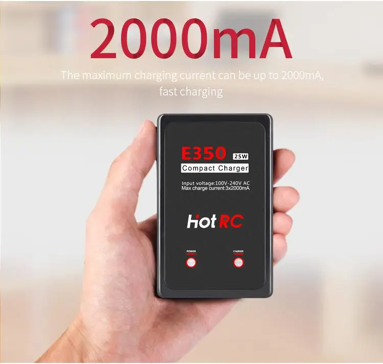 Оригинальный RC E350 Pro 7 4 v/11 1 v Lipo зарядное устройство 2s 3s интеллектуальное 25W для