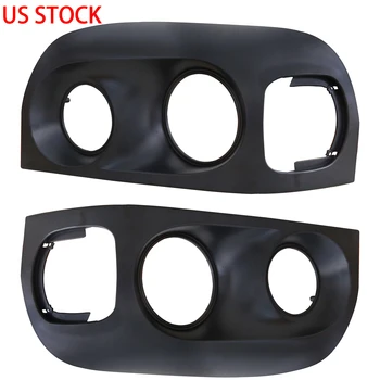 

Head Light Bezel For Freightliner Century 2005+ Paintable Black Pair Car Accessories