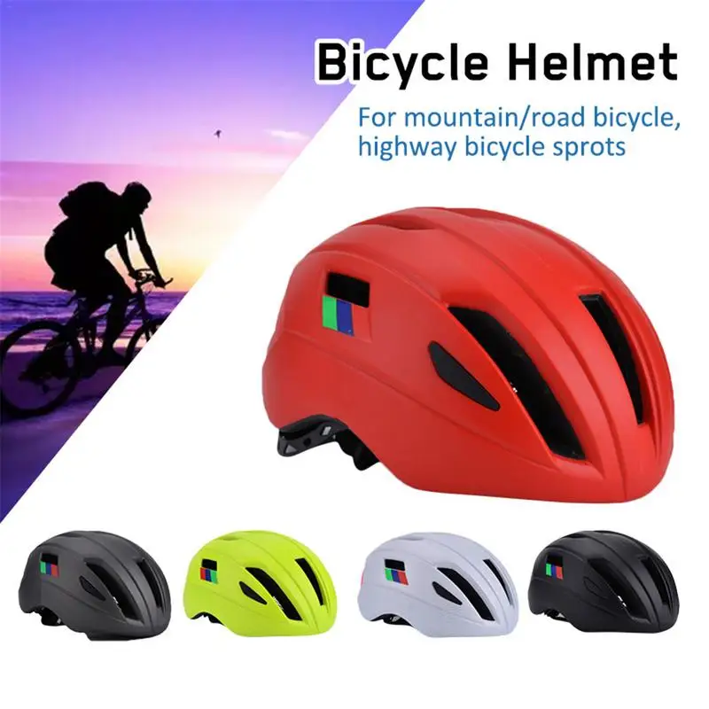 

2018 Bicycle Helmet For Men Ultralight EPS+PC Cover MTB Road Bike Helmet Integrally-mold Cycling Helmet Cycling Safely Cap
