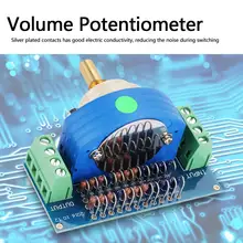 1 pcs 12 Amplifier Volume Pot dual Step Stepping Stereo Volume Potentiometer Dual 50K channel Stepping Volume Rotary Switch New 50k alps rk27 volume potentiometer dual 50kax2 slotted japan