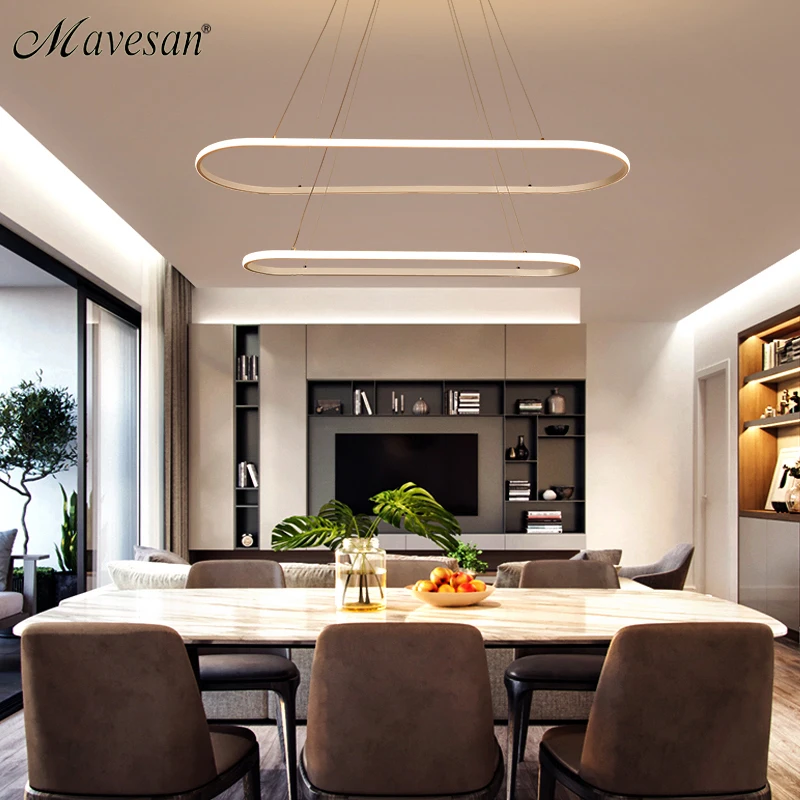 Sala de Estar Luz para Sala de Jantar Acrílico Moderno Levou Pingente Cozinha Luminárias Lâmpada Pendurada
