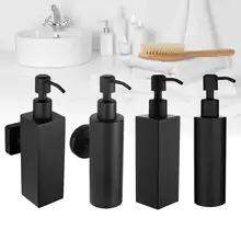 200 мл Высокое качество нержавеющая сталь ванная комната мыло диспенсер шампунь бутылки настенный держатель аксессуары для ванной комнаты