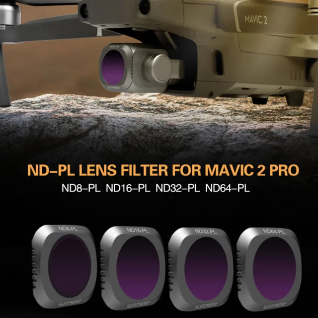 $35.96  Sunnylife 4Pcs Filter Set with ND8-PL ND16-PL ND32-PL ND64-PL Filter for DJI MAVIC 2 PRO Drone