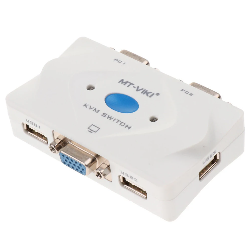 OPQ 2 в 1 4 порта Usb 0 Kvm переключатель с кабелем для двух мониторов клавиатура мышь