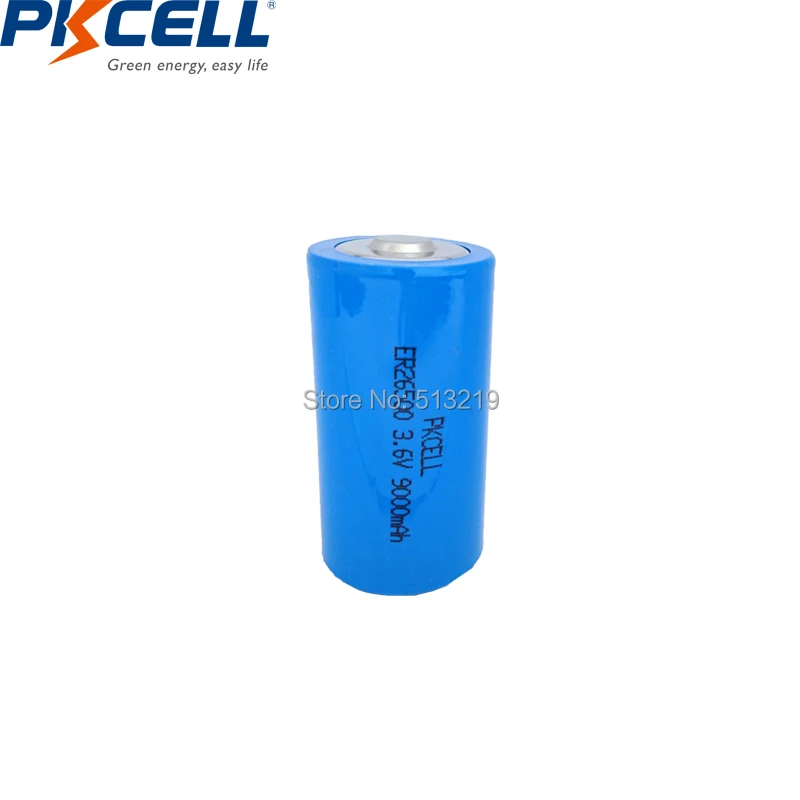 

1PCS PKCELL ER26500 C SIZE 3.6V 9000MAH Lithium Li-SOCl2 C 26500 9A Batteria Superior LR14 R14P Batteries