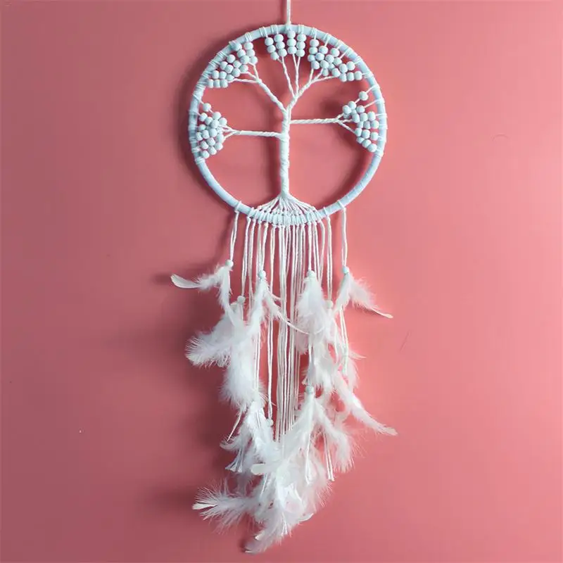 

1PC Original Dream Catcher White Life Tree Shaped Dream Catcher Indoor Bedroom Ornaments Innovative Decoration