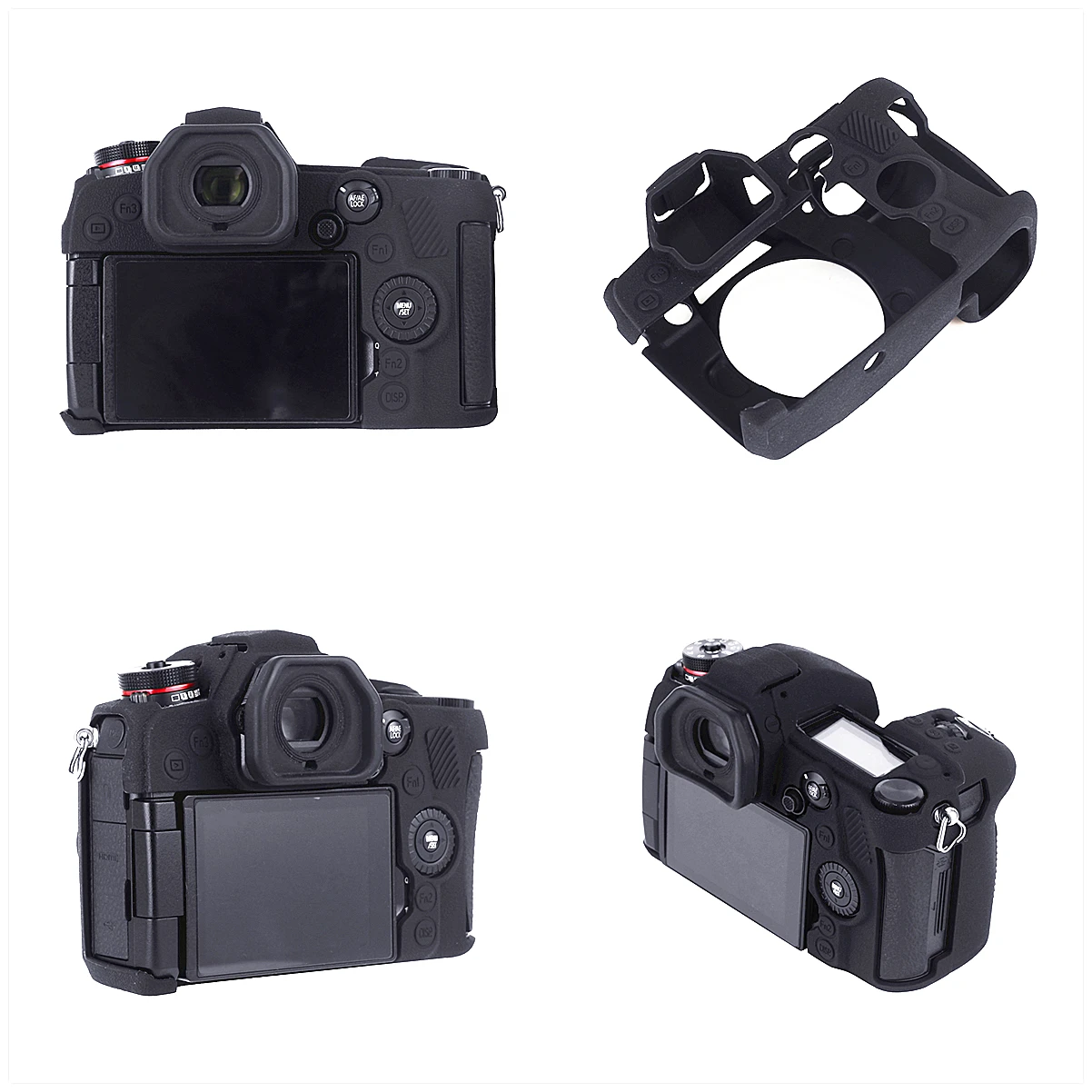 Design de Borracha Capa do Corpo Moldura da Pele para Panasonic Textura Superior Silicone Case Protetor Lumix g9 Câmera Macia - Image 6