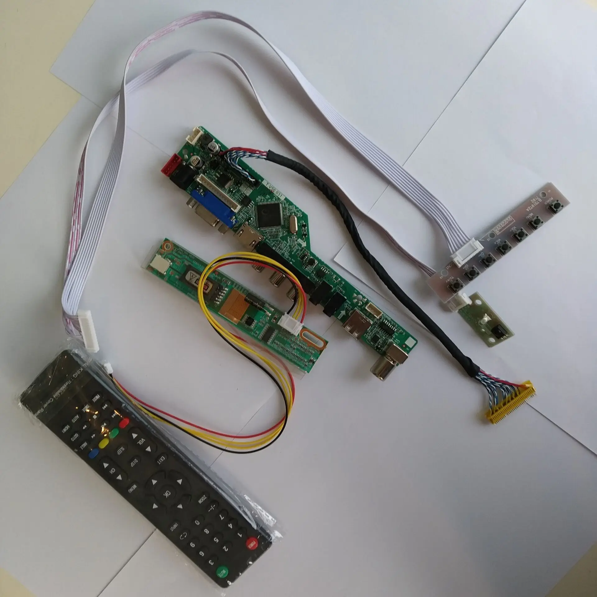  TV HDMI AV VGA USB AUDIO LCD LED Controller Board Card Kit For LTN160AT01-001 1366X768 16.0