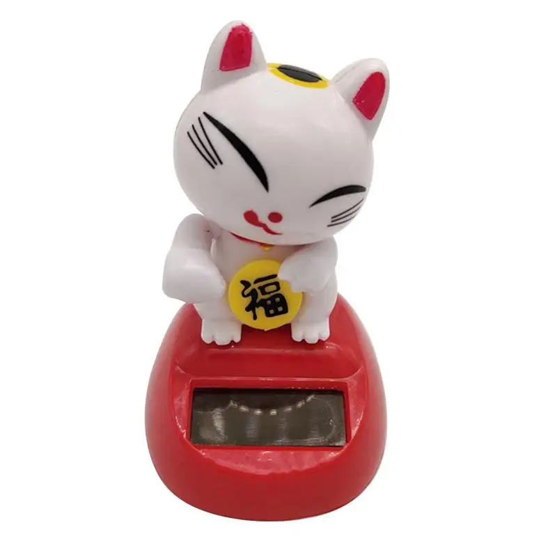 Maneki Neko Zhcmdjj модный Золотой/Белый на солнечных батареях с котом удачи счастливый