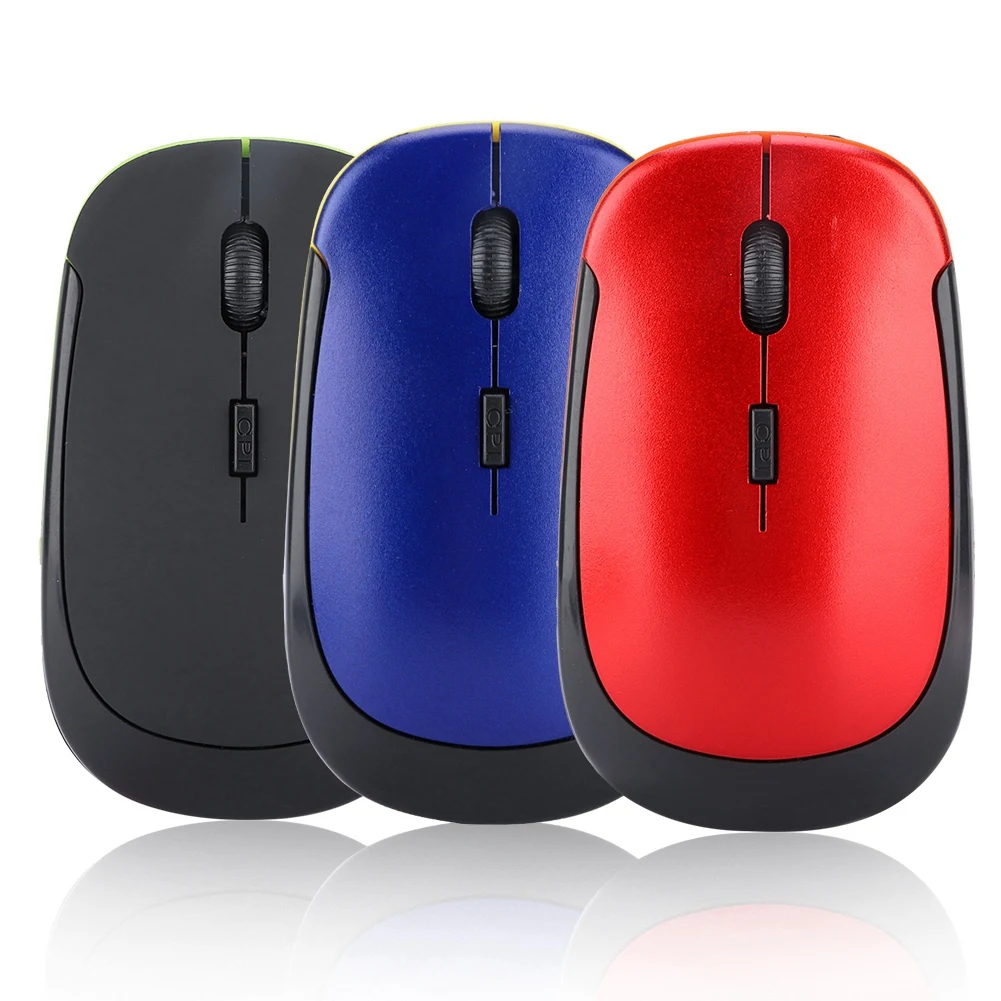 Ультра тонкая 2 4G 1200 точек/дюйм USB Беспроводная мышь эргономичная оптическая