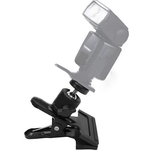 

Multi-function metal Spring Clamp Clip w/ Ball Head for Camera Flash Photograph