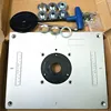 De aluminio de Router Mesa insertar placa 300x235x9,5mm con acero casquillo guía y herramienta de elevación para madera enrutador máquina de grabado ► Foto 1/6