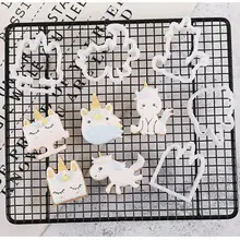 DIY Форма для выпечки 8 шт Единорог пластиковая формочка для печенья Форма для торта