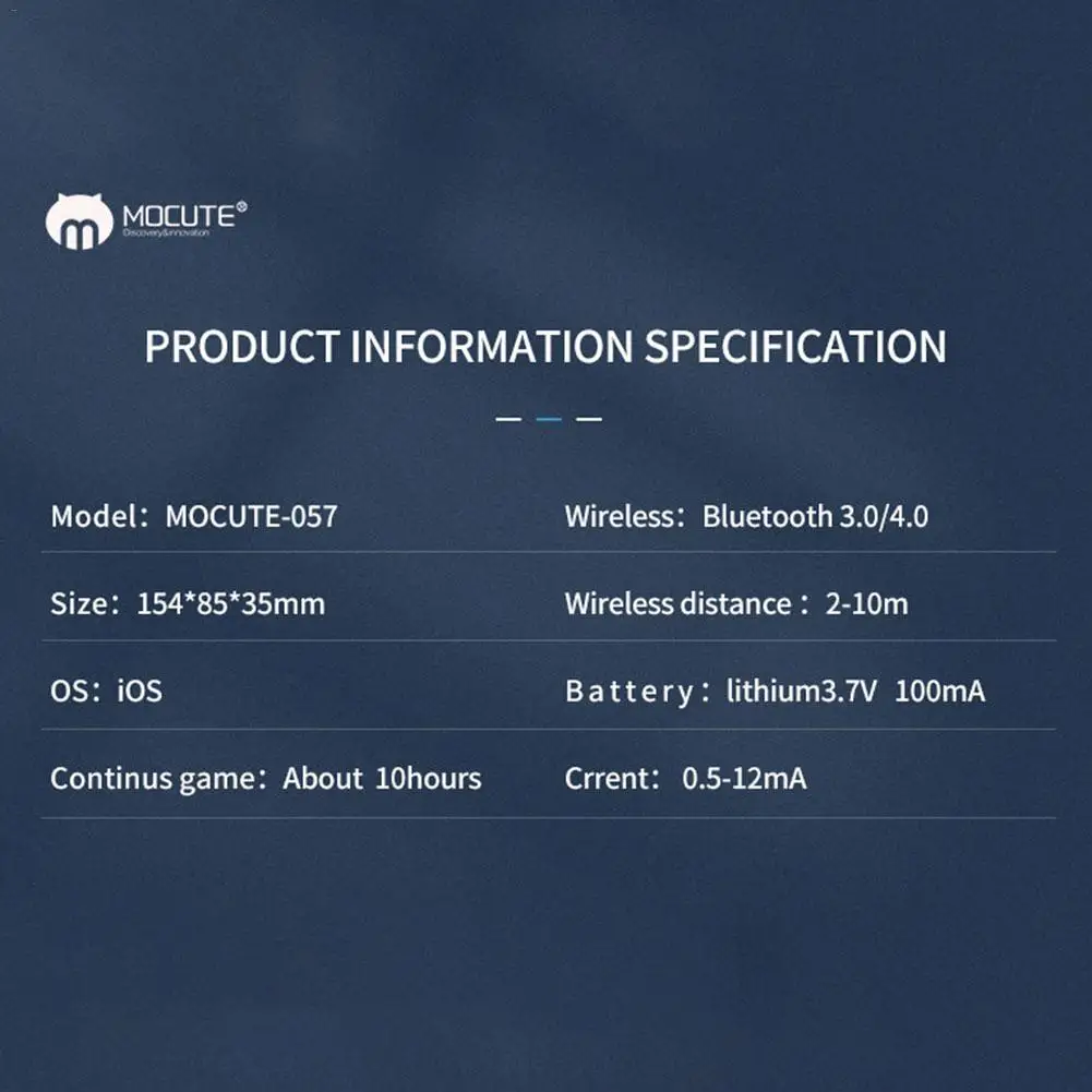 Mocute 057 беспроводной геймпад Bluetooth V4.0 Android джойстик Телескопический контроллер игровой геймпад для смартфона высокое качество